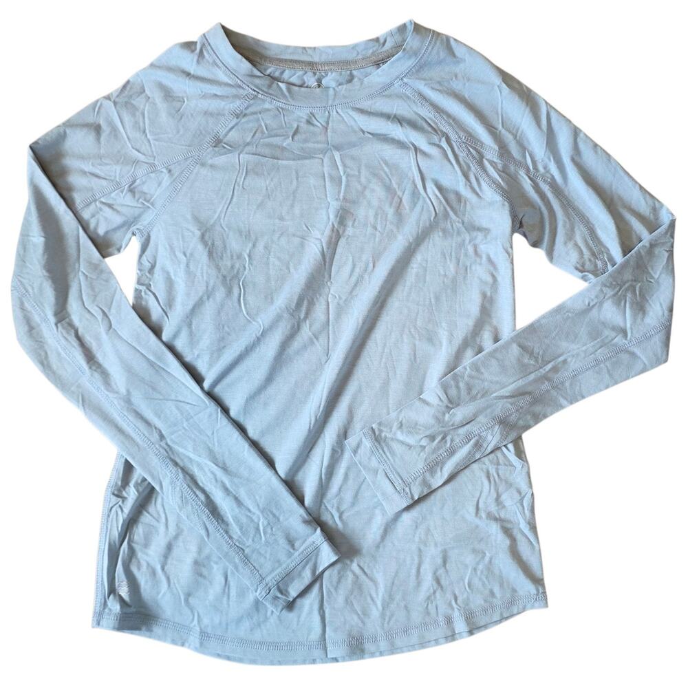 Free Fly Bamboo Lightweight Long Sleeve II Shirt Women's Size XS Blue / Gray